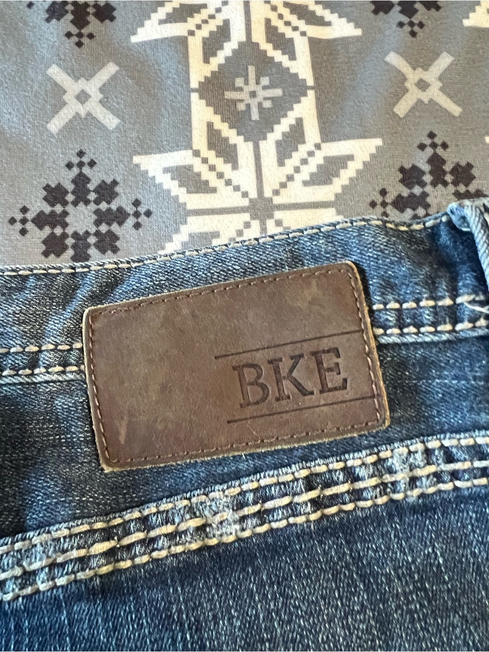BKE Men's Blue Bootcut Jeans - Picture 6 of 8